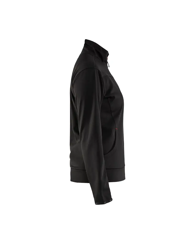 339425269956_Dames_Service_Sweat_Jacket_Zwart_Rood_Rechterzijde.webp