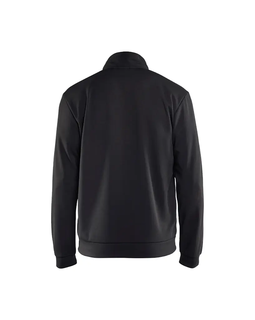 336225269956_Heren_Sweat_Jacket_Zwart_Rood_Rugzijde.webp