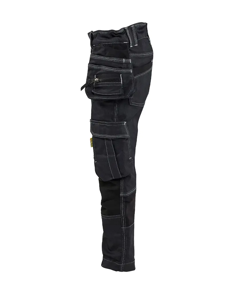522511478999_KIDS_X1900_Pocketwerkbroek_Stretch_Blauw_Zwart_Linkerzijde.webp