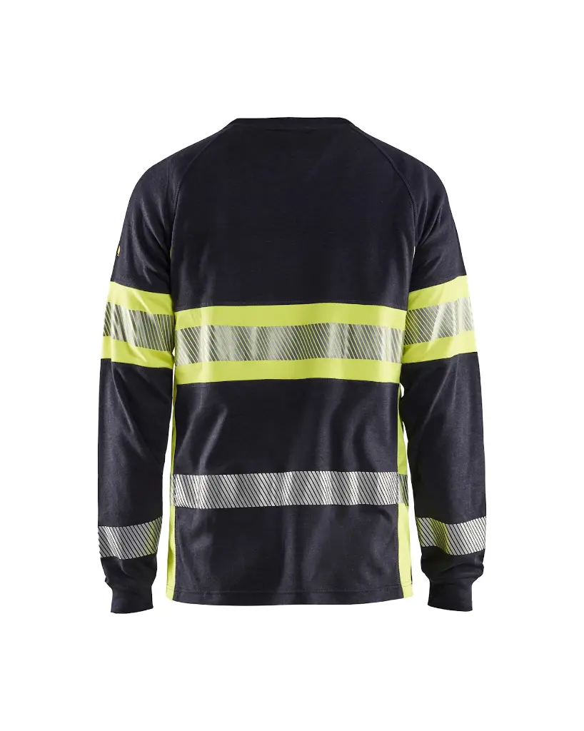 348417618933_Muntinorm_T-Shirt_LS_Marine_Geel_Rugzijde.webp