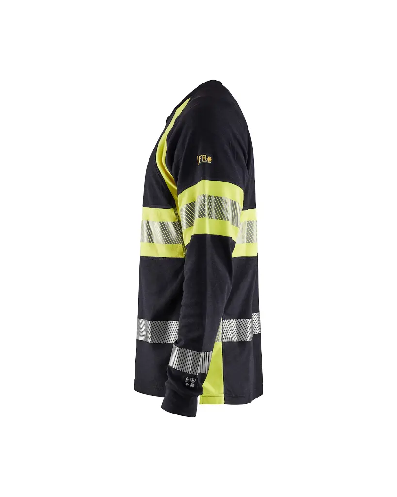 348417618933_Muntinorm_T-Shirt_LS_Marine_Geel_Linkerzijde.webp