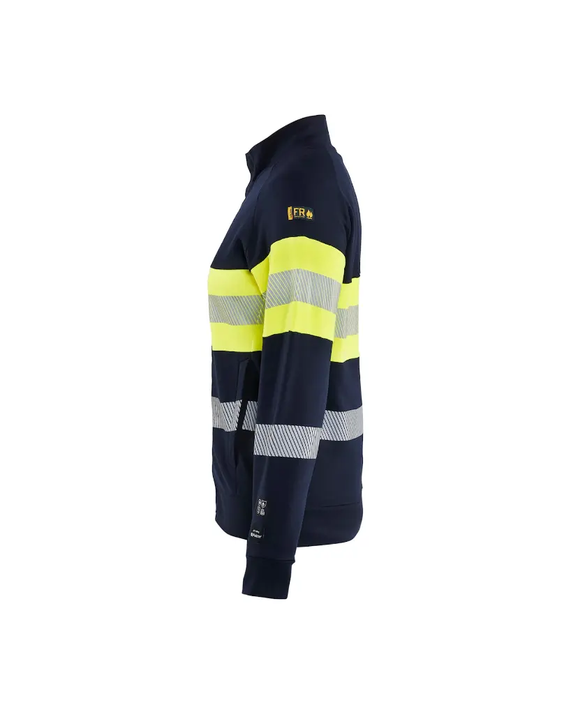 347217628933_Dames_Sweat_Jacket_Marine_Geel_Linkerzijde.webp