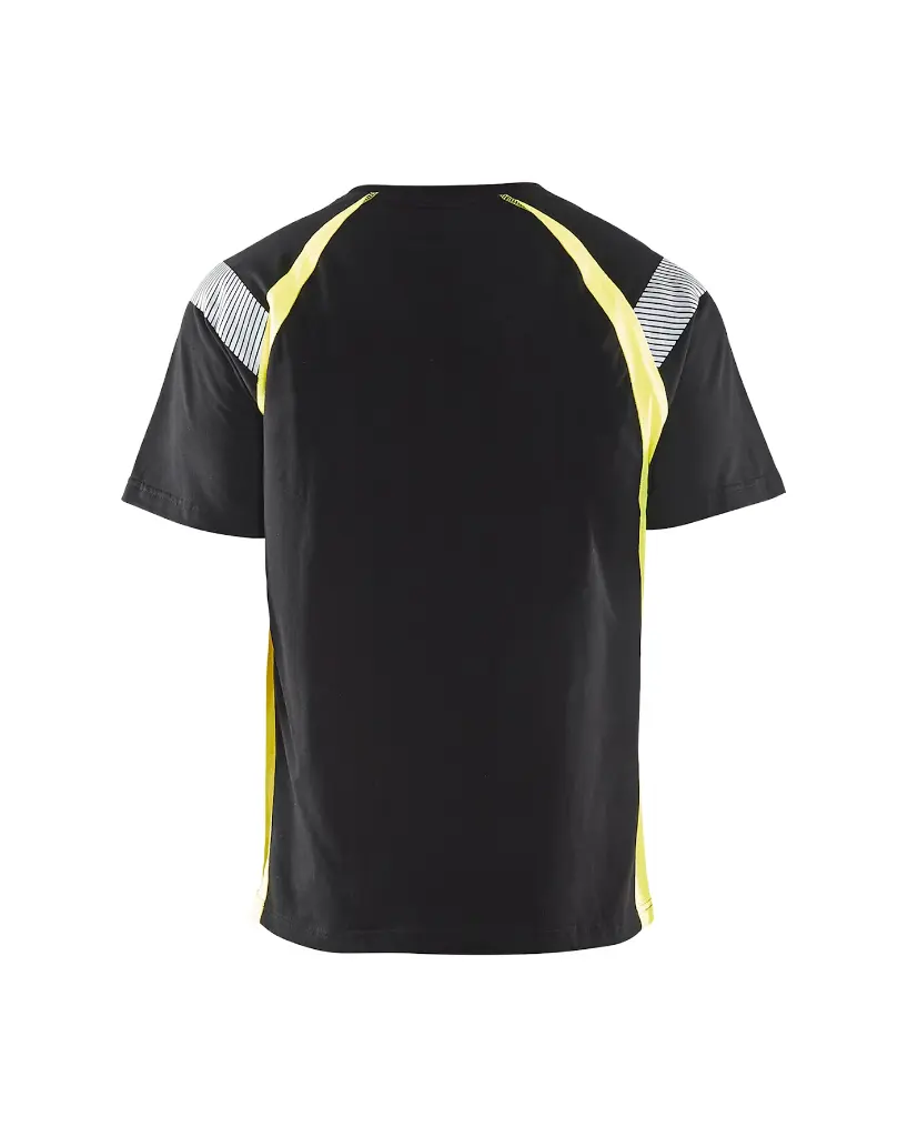 333210309933_T-Shirt_Visible_Zwart_Geel_Rugzijde.webp
