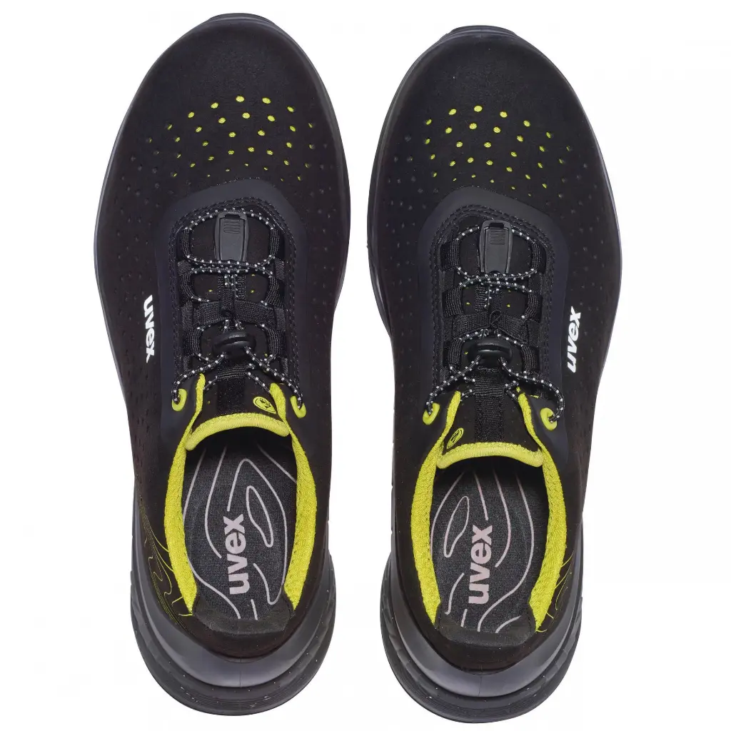Uvex 1 G2 Sandaal 68438 W11 Zwart-Geel - Bovenzijde Paar.webp