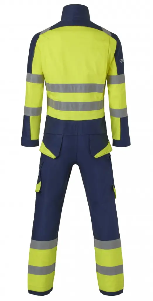 Hydrowear 044050NY Johnson Multinorm Overall Navy-Geel - Rugzijde.webp