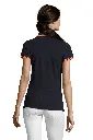 Sol's 00578 Pasadena Polo Women Marine - Oranje - Rugzijde.webp