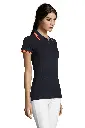 Sol's 00578 Pasadena Polo Women Marine - Oranje - Zijkant.webp