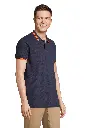 Sol's 00577 Pasadena Polo Men Marine - Oranje - Zijkant.webp