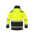 Utah Hivis Winterparka Fluor. Geel/Zwart Rugzijde
