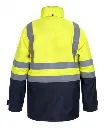 Hydrowear 043445YNP Parka Miramas Geel-Navy_Rugzijde.webp