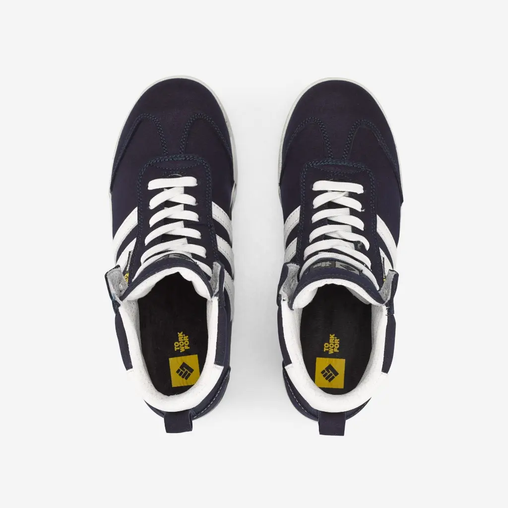 ToWorkFor Ollie Navy S3 Sneaker bovenzijde.webp