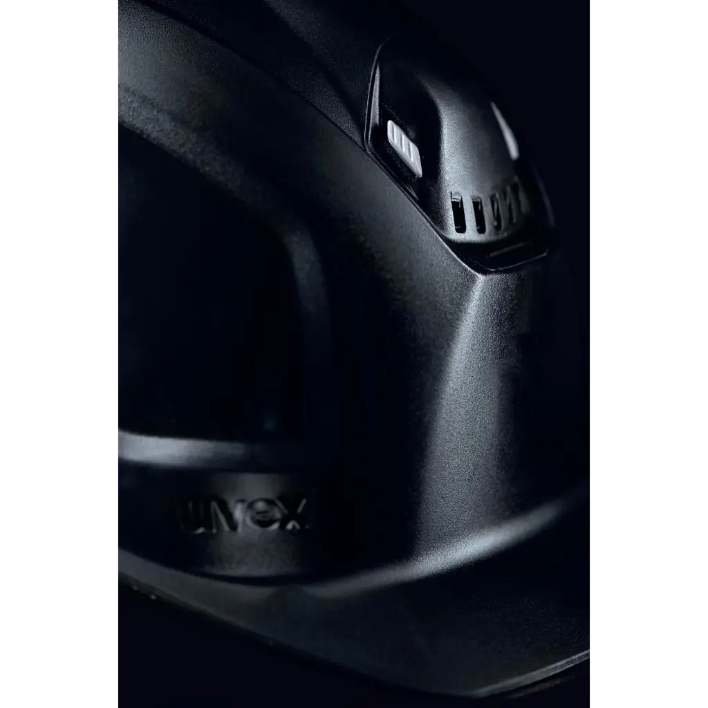 Uvex B-S-WR 9772-930 Zwarte helm met draaiknop - voorzijde.webp