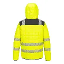 T165YBR_ PW3 Hi-Vis Square Baffle Jack Geel_Zwart_Rugzijde.webp