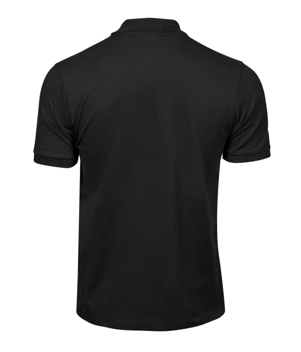Tee Jays 1405 Luxury Stretch Polo Zwart - Rugzijde.webp