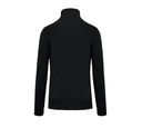 K487 - Zip neck sweater Zwart - Rugzijde
