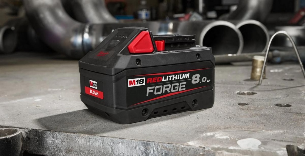Acumulator Milwaukee M18 FB8 8Ah, 18V, Tehnologie REDLITHIUM FORGE, Compatibilitate Sistem M18, 4932492131