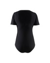 3404 Dames Body T-Shirt KM Zwart - Rugzijde