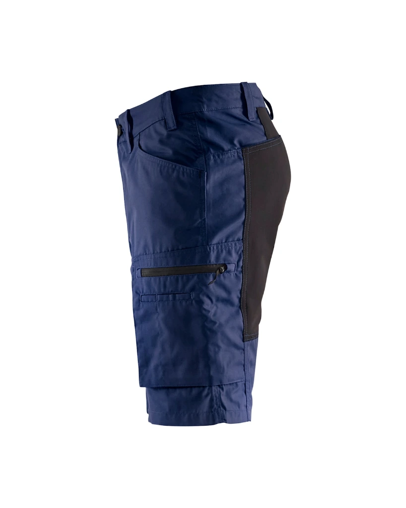 144918458999_Short_Stretch_Marine_blauw_Zwart_Linkerzijde.webp