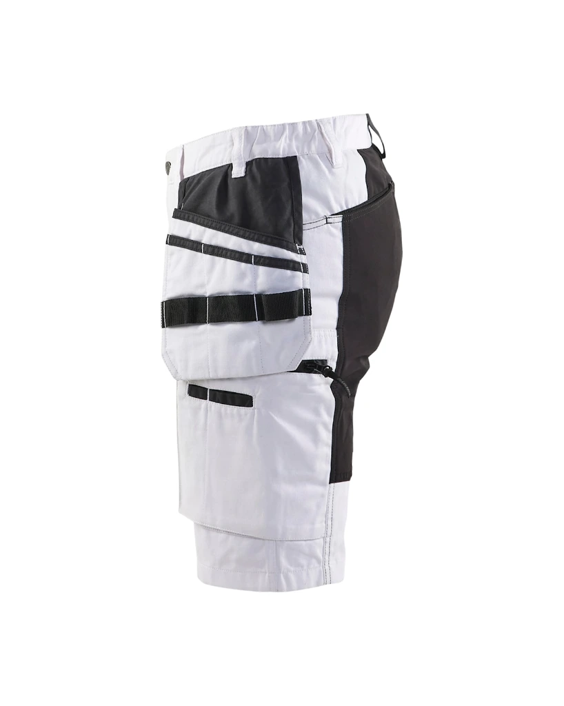7171 1000 1099 - Dames Schildershort Wit-Zwart - Linkerzijde.webp