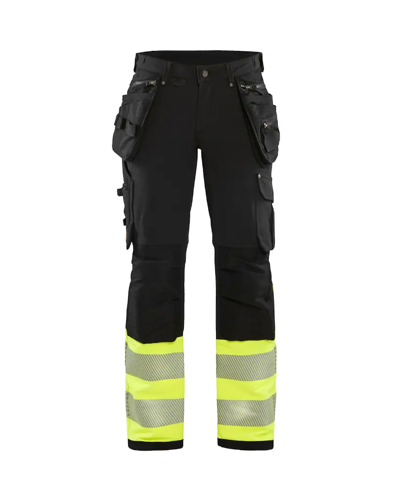 719316429933_Dames_hivis_Werkbroek_Zwart_Geel_Voorzijde.webp