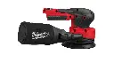 4933498253 - M18 FROS125-0X - M18 Fuel 125mm Excentrische schuurmachine - Zijkant met stofzuigzak.webp