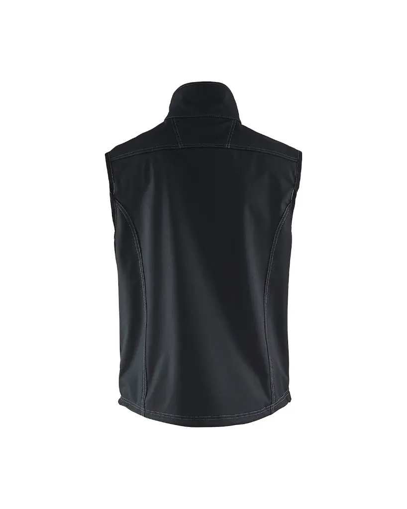 8170 2515 9900 Softshell bodywarmer Zwart - Rugzijde.webp