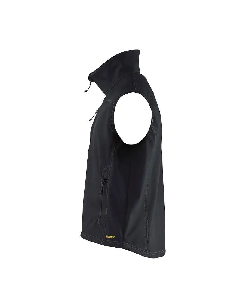 8170 2515 9900 Softshell bodywarmer Zwart - Linkerzijde.webp
