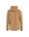 3594 2547 7101 Hoodie met schuine halve rits Nougat - Rugzijde.webp