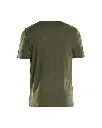 3536 1743 4209 T-Shirt KM Merinowol Donker Herfstgroen - Rugzijde.webp