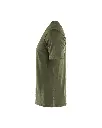 3536 1743 4209 T-Shirt KM Merinowol Donker Herfstgroen - Linkerzijde.webp