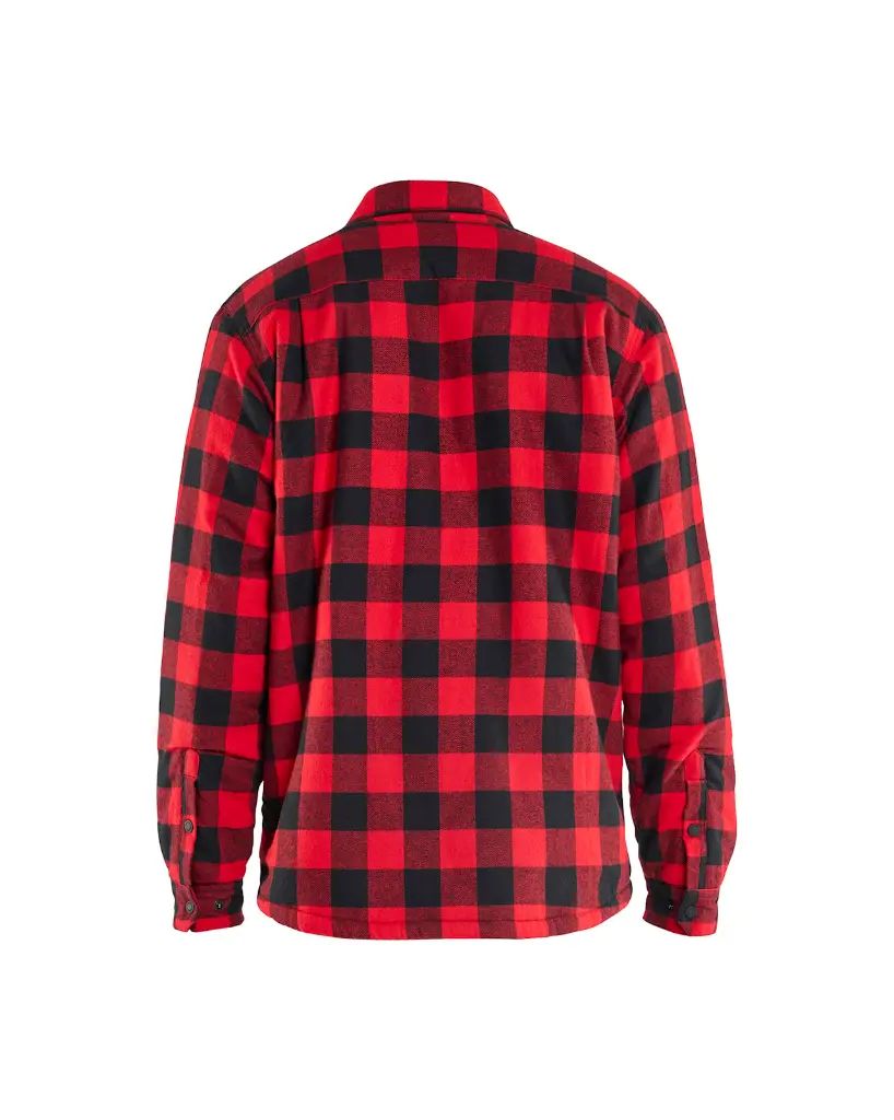 4704 1168 5699 - Overhemd Flanel Gevoerd Rood-Zwart - Rugzijde.webp