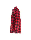 4704 1168 5699 - Overhemd Flanel Gevoerd Rood-Zwart - Linkerzijde.webp