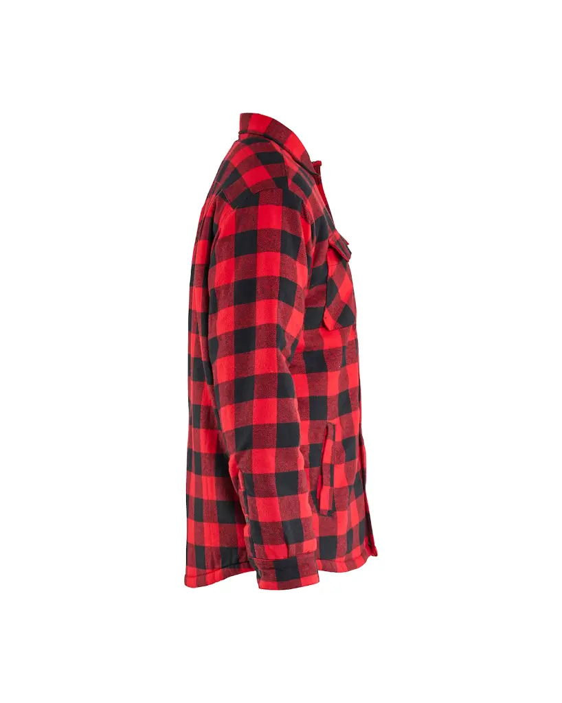 4704 1168 5699 - Overhemd Flanel Gevoerd Rood-Zwart - Rechterzijde.webp