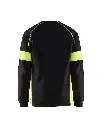 3520 1030 9933 - T-Shirt Zwart-Geel Lange Mouwen Visible Lijn - Rugzijde.webp