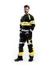 3359 1158 9933 - Sweater Hivis Zwart - Geel - Presentatie.webp