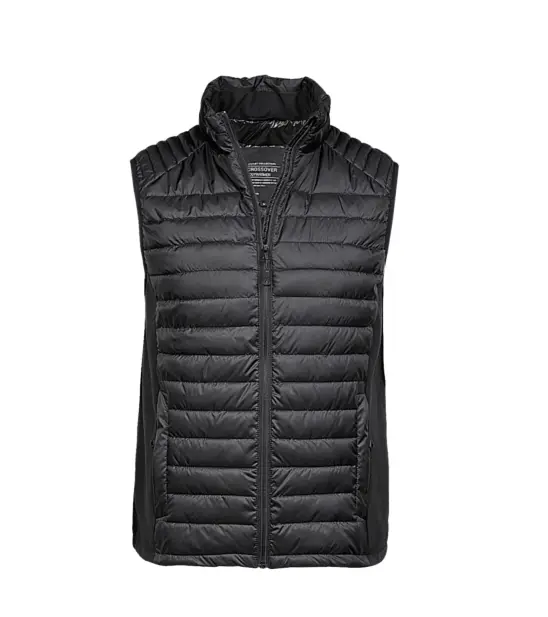 Tee Jays 9624 Crossover Bodywarmer Zwart - Voorzijde.webp