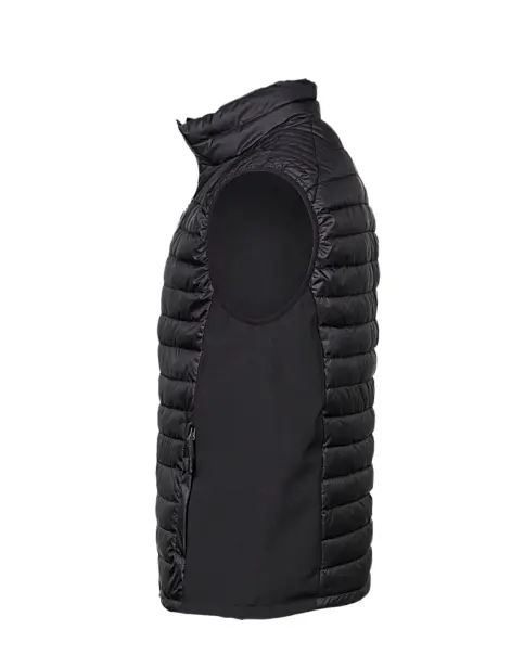 Tee Jays 9624 Crossover Bodywarmer Zwart - Zijkant.webp