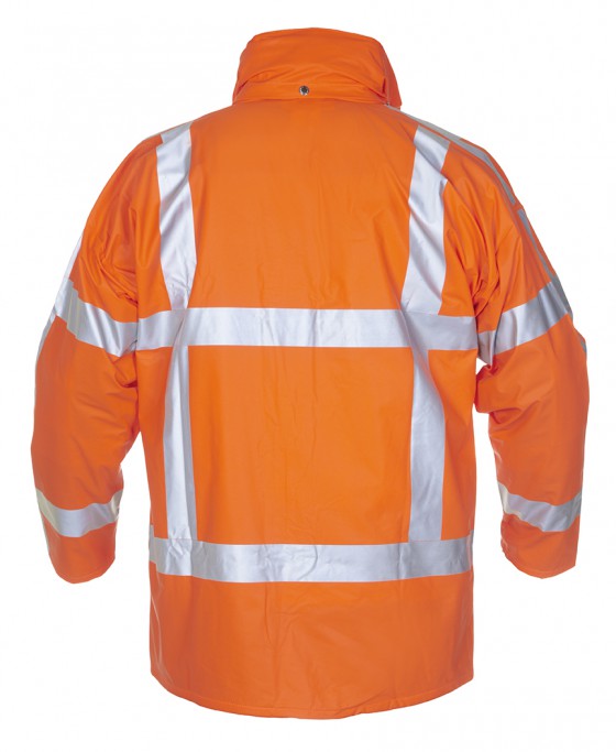 Ontario Regenjas Hydrosoft Oranje - Rugzijde