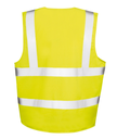R202X ZIP I.D Safety hesje rits Fluogeel - Rugzijde