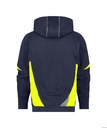 Santos Zip Hoodie Navy-Geel Rugzijde