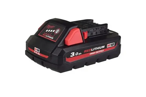 Milwaukee M18 HB3 - High Output 3.0Ah Accu - Zijkant.webp