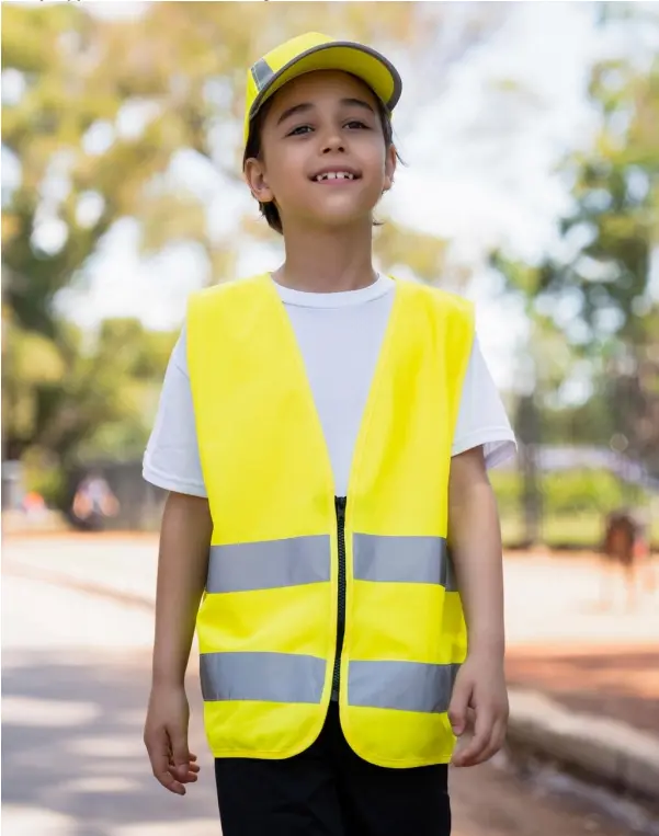 Korntex KWRX - Hesje Kids met Rits Geel - Presentatie voorzijde.webp