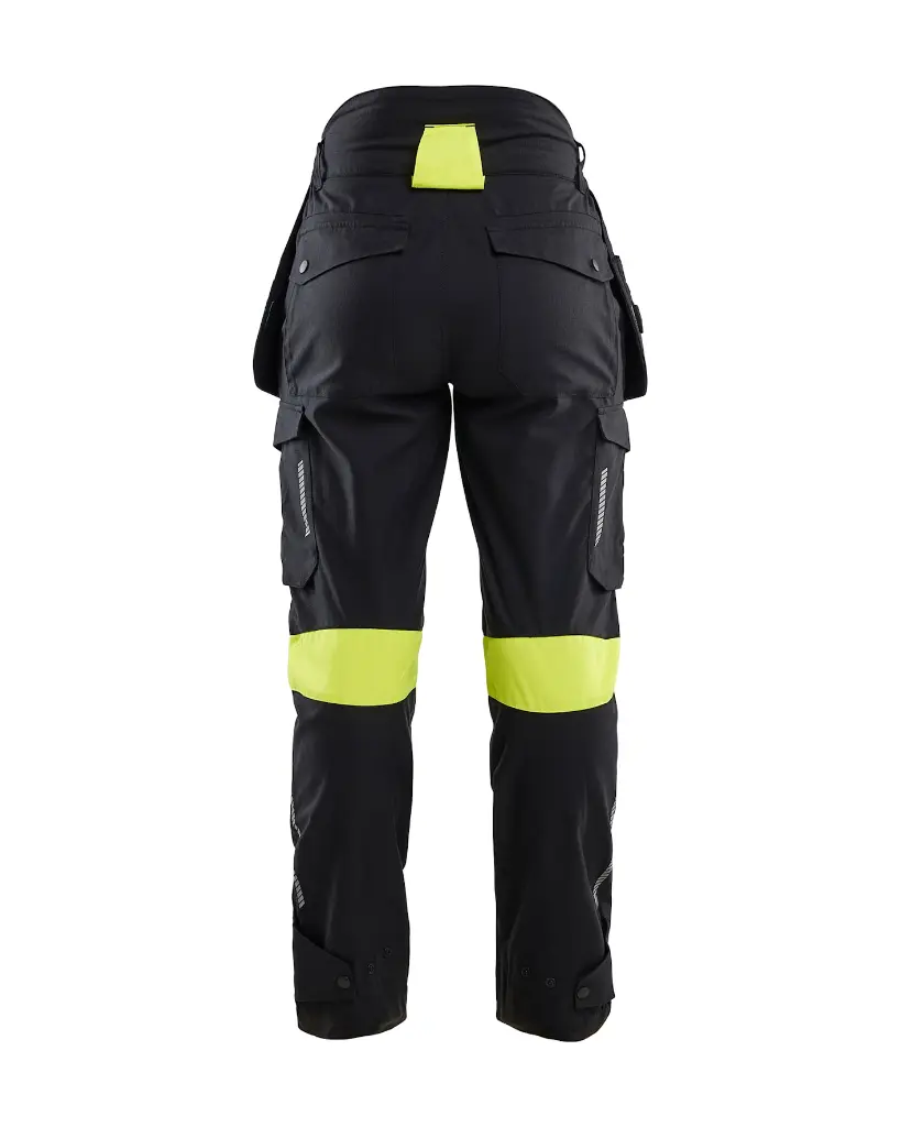 710815129933_Inherent_Multinorm_Dames_Pocketbroek_Zwart_Geel_Rugzijde.webp