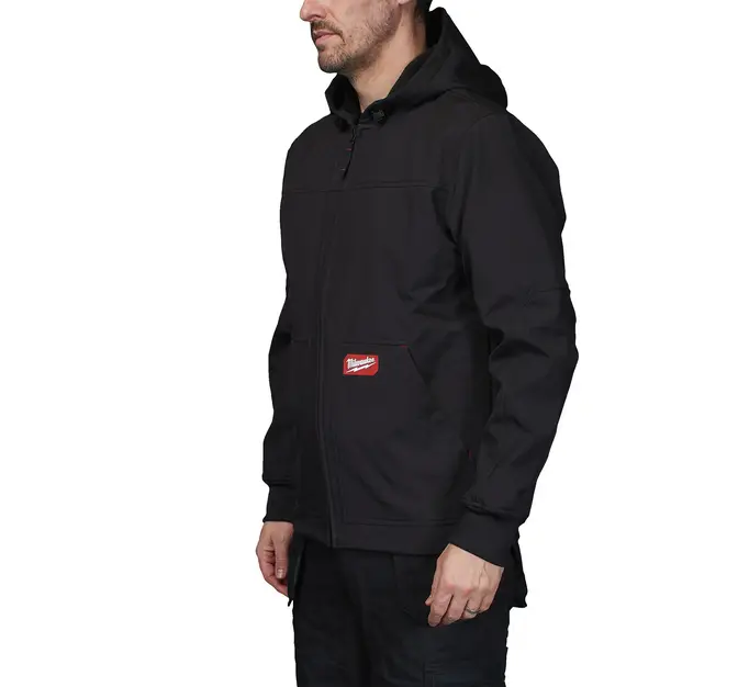 4932498271X - SJ BL Freeflex Hooded softshell jack Zwart - Zijdelings.webp