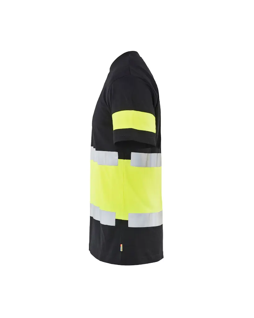 338710309933_T-Shirt_Zwart_Fluo_Geel_Linkerzijde.webp