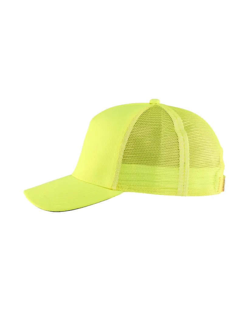 207811063300_Hivis_Trucker_Cap_Fluo_Geel_Zijkant_Rechts.webp