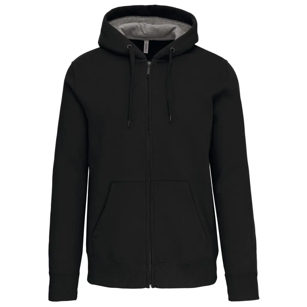 K444 - Zip Hooded sweater 360gr low shrink