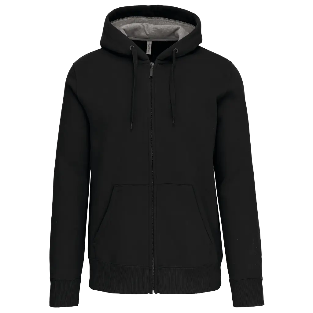 K444 - Zip Hooded sweater 360gr low shrink