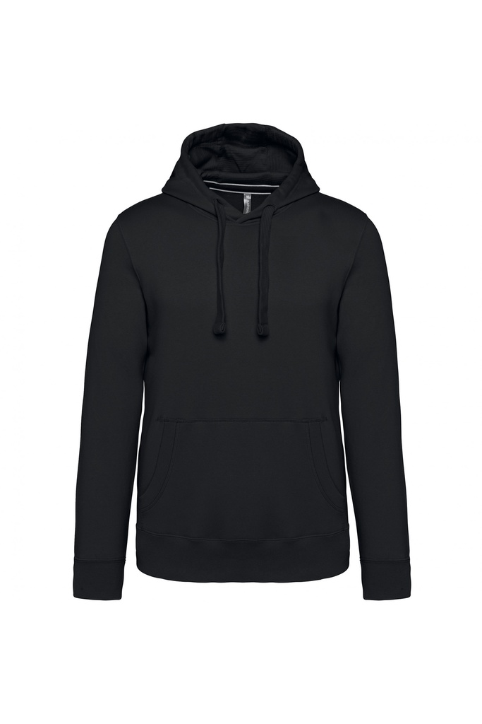 [K.489.BL.0] K489 - Hooded Sweater 300gr low shrink (XS, zwart)