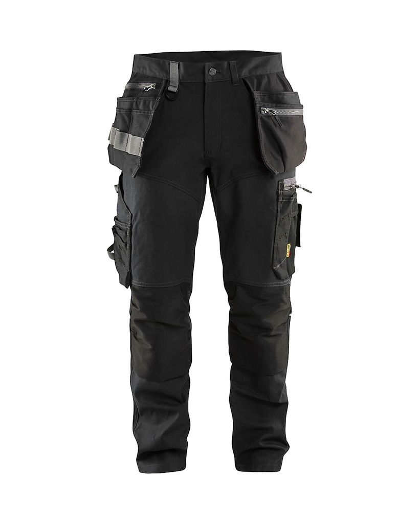 [159918609900044] 1599-1860-9900 Pocketwerkbroek met stretch zwart (C44)